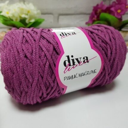 Diva Pamuk Makrome 60 Mürdüm ( 4 lü Paket)
