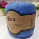 Diva Natural Cotton Lace 1256 Mavi ( 6 lı Paket )