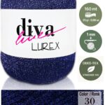 Diva Lurex 30 Lacivert ( 6 lı Paket )