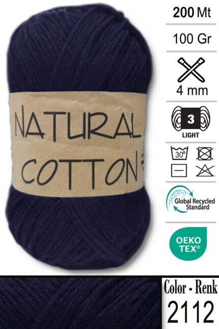 Diva Natural Cotton 2112 Lacivert (5 li Paket)