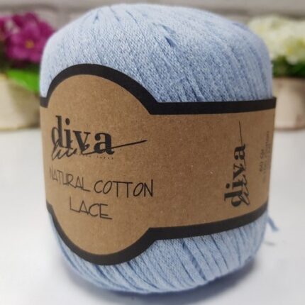 Diva Natural Cotton Lace 214 Bebe Mavi ( 6 lı Paket )