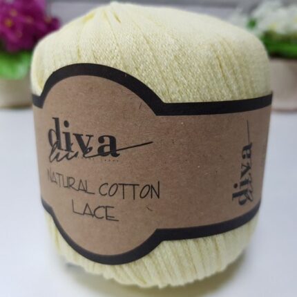 Diva Natural Cotton Lace 1002 Soft Sarı ( 6 lı Paket )