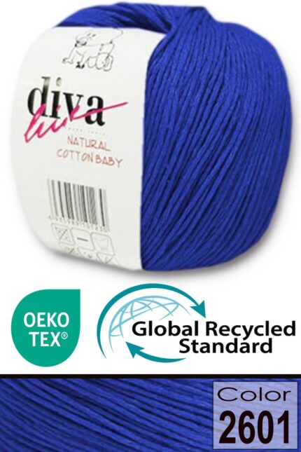 Diva Natural Cotton Baby 2601 Saks Mavisi (10 lu Paket)