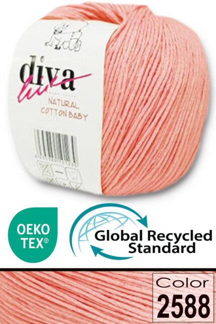Diva Natural Cotton Baby 2588 Somon (10 lu Paket)