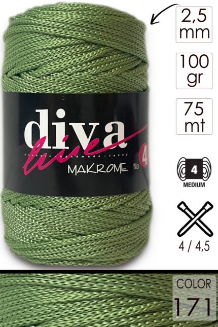 Diva Makrome İpi Kalın (No:4) 171 ( 6 lı Paket )