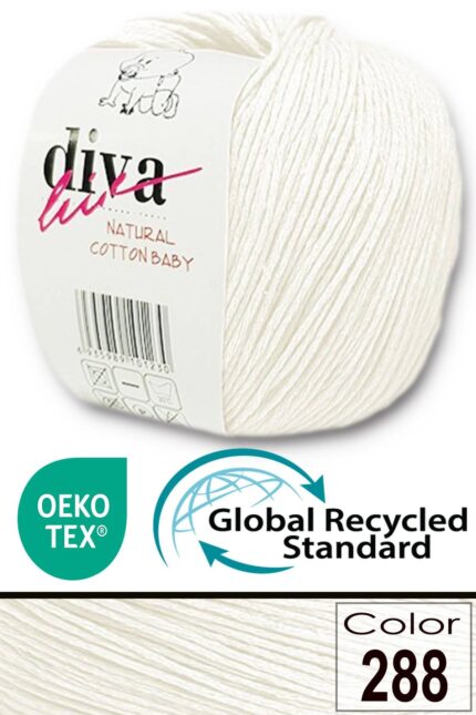 Diva Natural Cotton Baby 288 Kemik (10 lu Paket)