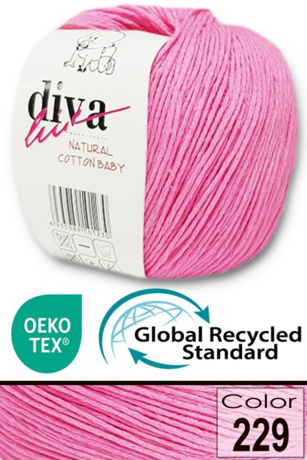 Diva Natural Cotton Baby 229 Pembe (10 lu Paket)
