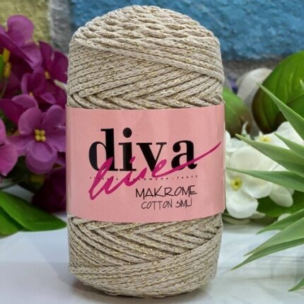 Diva Makrome Cotton Simli 2305 ALT ( 6 lı Paket )