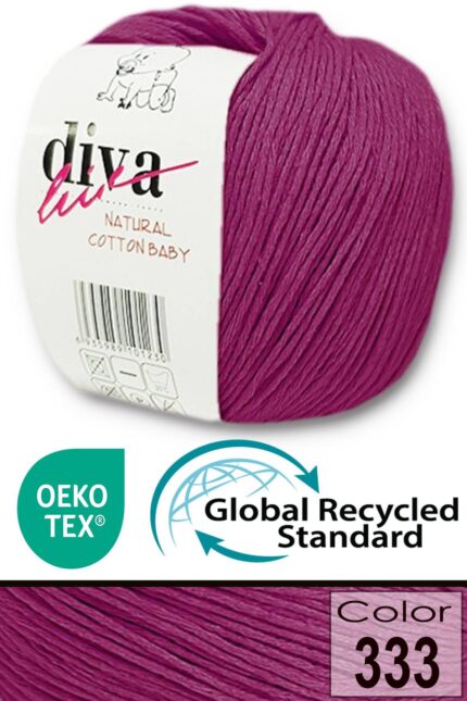 Diva Natural Cotton Baby 333 Koyu Fuşya (10 lu Paket)