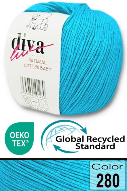Diva Natural Cotton Baby 280 Cam Göbeği (10 lu Paket)