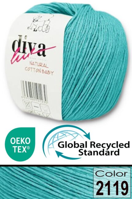 Diva Natural Cotton Baby 2119 Mint (10 lu Paket)