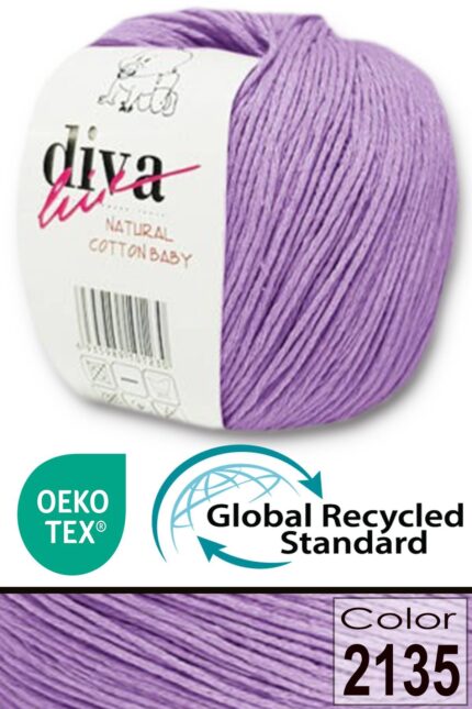 Diva Natural Cotton Baby 2135 Lila (10 lu Paket)