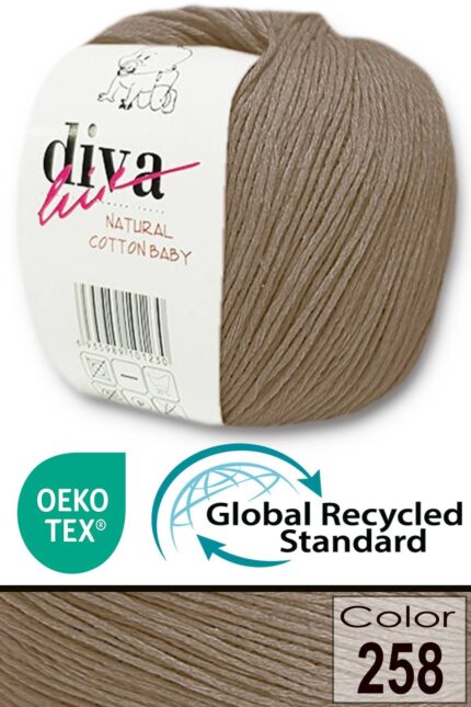 Diva Natural Cotton Baby 258 Orta Vizon (10 lu Paket)