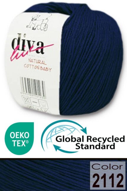 Diva Natural Cotton Baby 2112 Lacivert (10 lu Paket)