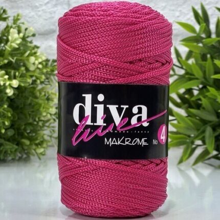 Diva Makrome İpi Kalın (No:4) 80 Fuşya ( 6 lı Paket )