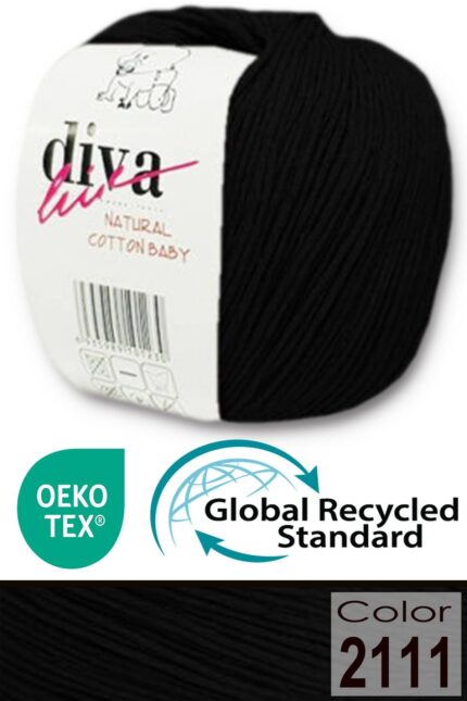 Diva Natural Cotton Baby 2111 Siyah (10 lu Paket)