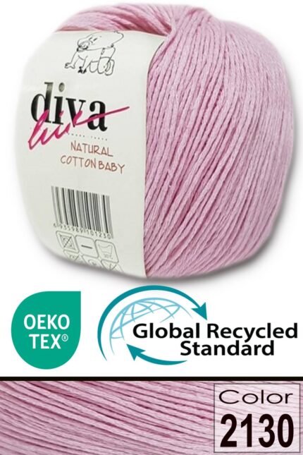 Diva Natural Cotton Baby 2130 Toz Pembe (10 lu Paket)