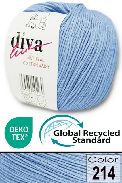 Diva Natural Cotton Baby 1000 Soft Mavi (10 lu Paket)