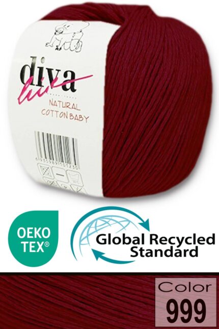Diva Natural Cotton Baby 999 Bordo (10 lu Paket)