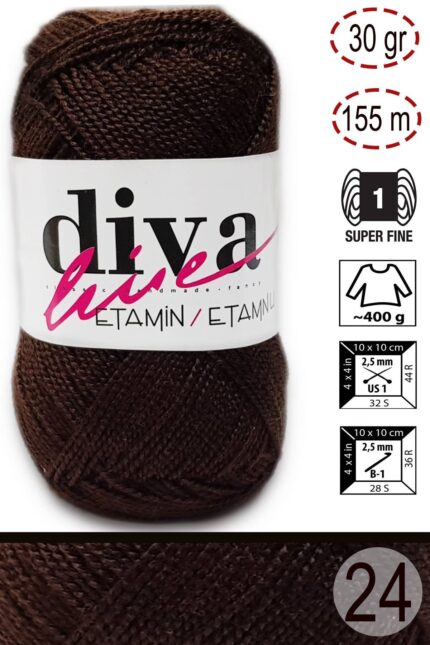 Diva Etamin 24 Acı kahve ( 10 lu Paket )
