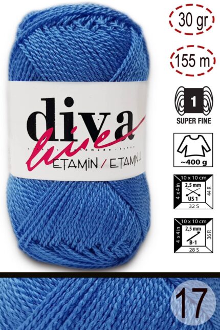 Diva Etamin 17 Mavi ( 10 lu Paket )