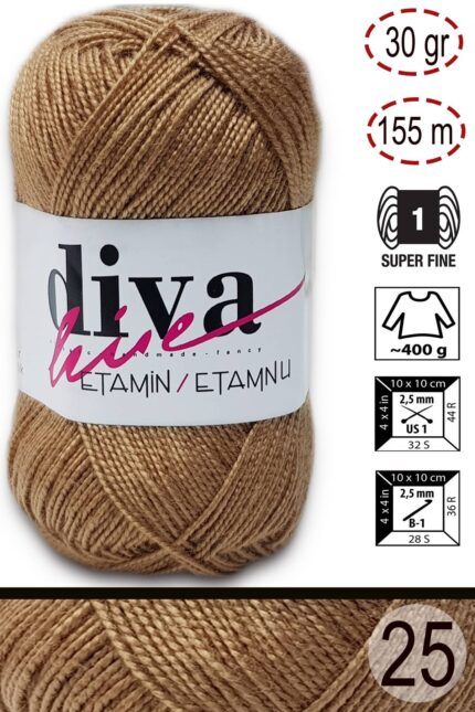 Diva Etamin 25 Deve tüyü ( 10 lu Paket )