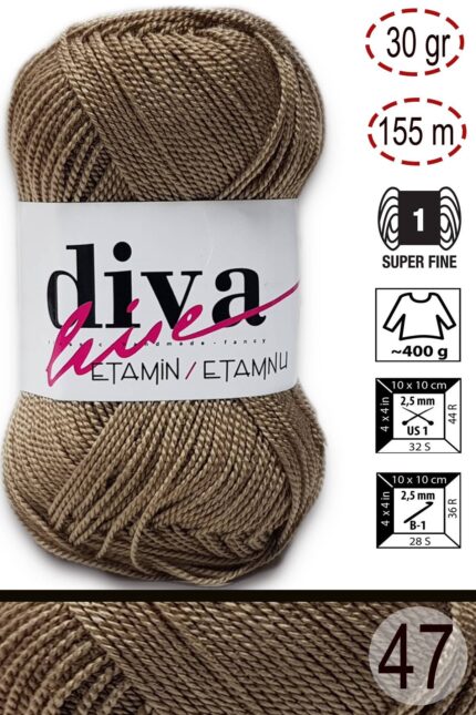 Diva Etamin 47 Camel ( 10 lu Paket )