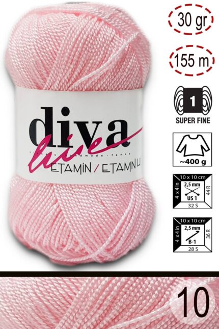 Diva Etamin 10 Toz pembe ( 10 lu Paket )