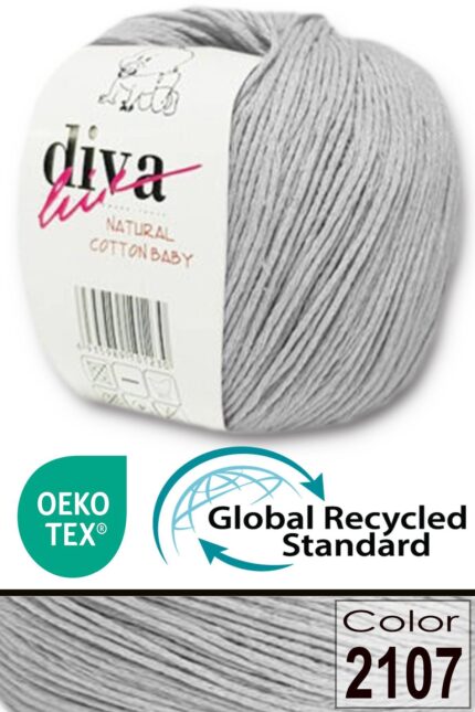 Diva Natural Cotton Baby 2107 Açık Gri (10 lu Paket)