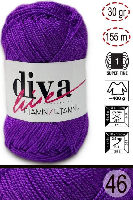 Diva Etamin 46 Menekşe ( 10 lu Paket )