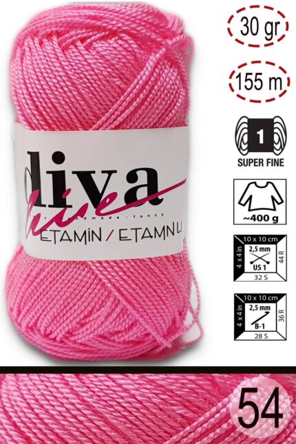 Diva Etamin 54 Neon pembe ( 10 lu Paket )