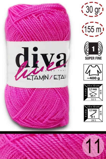 Diva Etamin 11 Meksika pembe ( 10 lu Paket )