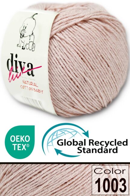 Diva Natural Cotton Baby 1003 Soft Pudra (10 lu Paket)