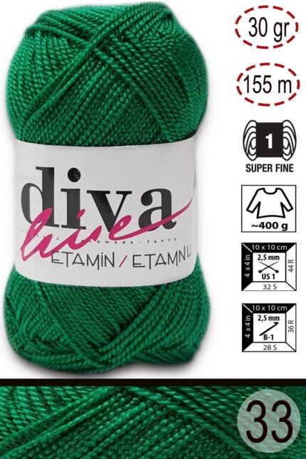 Diva Etamin 33 Benetton ( 10 lu Paket )