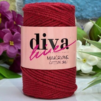 Diva Makrome Cotton Simli 2126 KRM ( 6 lı Paket )