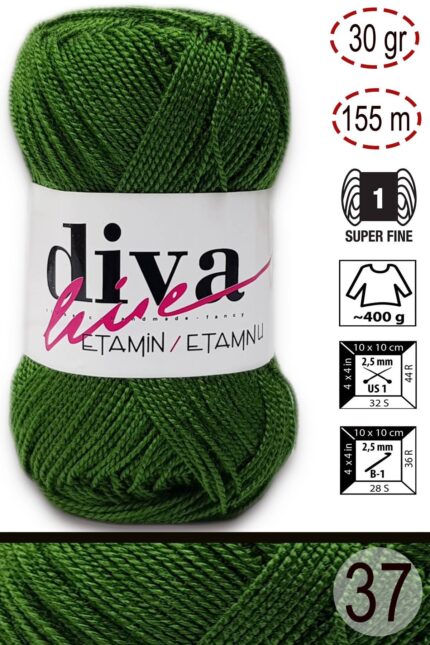 Diva Etamin 37 Haki ( 10 lu Paket )