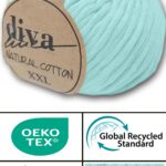 Diva Natural Cotton XXL 1001 Soft Mint (4 lü Paket)