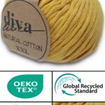 Diva Natural Cotton XXL 1974 Hardal (4 lü Paket)