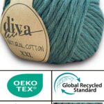 Diva Natural Cotton XXL 2001 Mentol Yeşil (4 lü Paket)