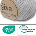 Diva Natural Cotton XXL 2107 Açık Gri (4 lü Paket)