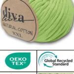 Diva Natural Cotton XXL 2120 Fıstık Yeşili (4 lü Paket)