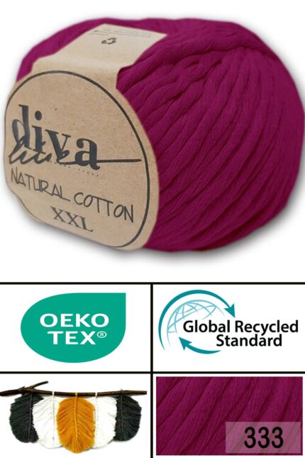 Diva Natural Cotton XXL 333 Fuşya (4 lü Paket)
