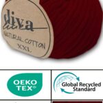 Diva Natural Cotton XXL 999 Bordo (4 lü Paket)