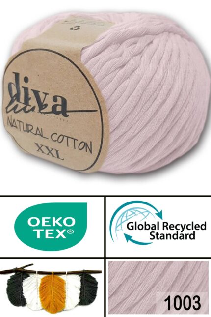 Diva Natural Cotton XXL 1003 Soft Pudra (4 lü Paket)