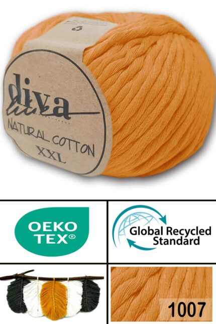 Diva Natural Cotton XXL 1007 Narenciye (4 lü Paket)