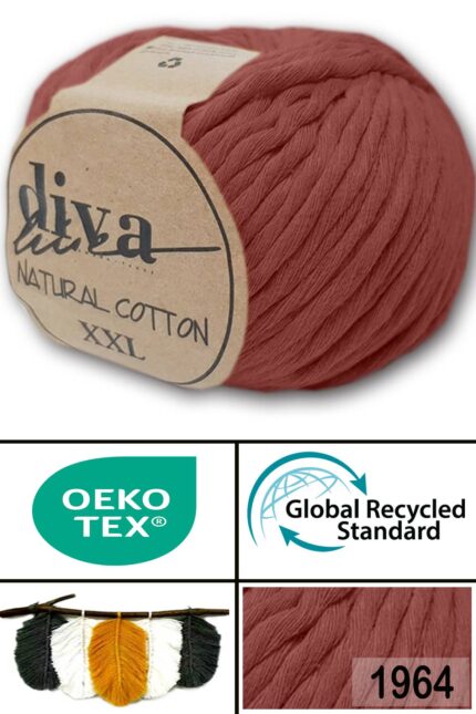 Diva Natural Cotton XXL 1964 Tarçın (4 lü Paket)