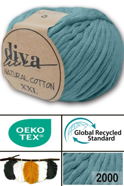 Diva Natural Cotton XXL 2000 (4 lü Paket)