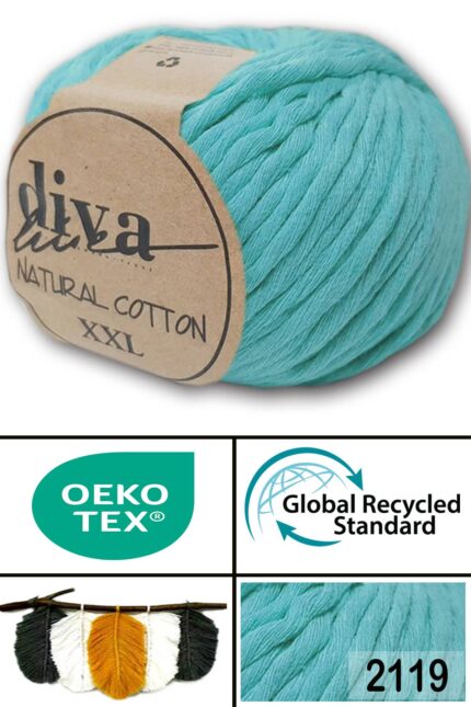 Diva Natural Cotton XXL 2119 Mint (4 lü Paket)