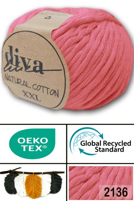 Diva Natural Cotton XXL 2136 Nar Çiçeği (4 lü Paket)