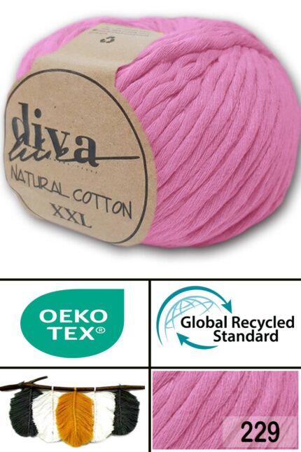 Diva Natural Cotton XXL 229 Pembe (4 lü Paket)